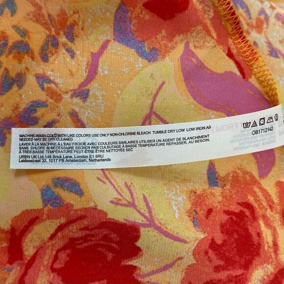 Free People Worth The Wait Floral Slip Thigh High Slit Maxi Dress NWT Size Small - Picture 7 of 8